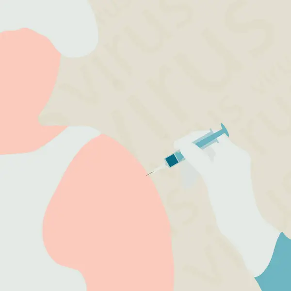 Bir adam virüse karşı aşılandı.