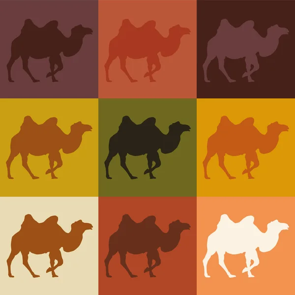 farklı arkaplanda farklı renklerde deve