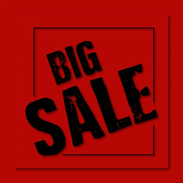 Kırmızı arkaplanda büyük indirim posteri