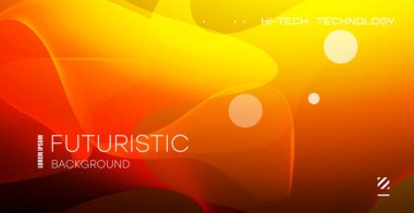 Dinamik dalga çizgisi efektli basit akışkan renk gradyanı soyut arkaplan. Duvar kağıdı, pankart, arka plan, iniş sayfası için vektör ilüstrasyonu. Vektör.