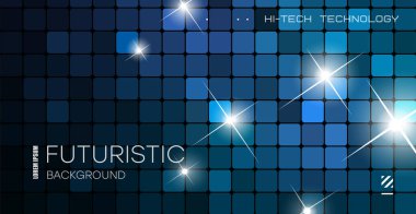 Döşemeli yansıtıcı arka plan. Gece kulübü partisi için yansıtıcı duvar. Bir dans kulübü için parlak bir arka plan. Vektör.