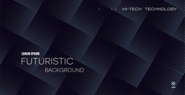 3 boyutlu fayans süsü. Koyu üçgen plakaların soyut bileşimi. Teknolojik geometrik arka plan. Vektör