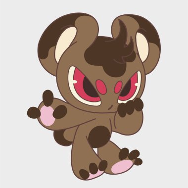 Şaşırmış Fare Çizgi Filmi. Komik bir tip. Çizgi film karakteri tasarımı. EPS 10.