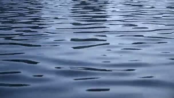 Vatten ytan små vågor — Stockvideo
