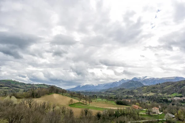 Sibillini Cresta paesaggio — Foto Stock