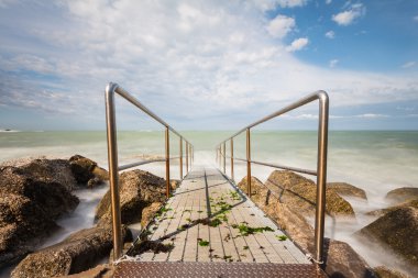 The sea, Passetto, Ancona, İtalya için yol