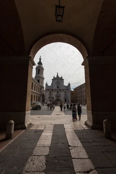 Loreto kutsal tapınak Santuario della Madonna. — Stok fotoğraf