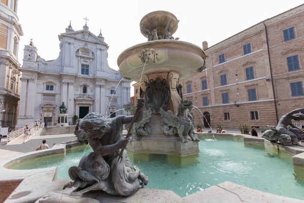 Holy Shrine of Loreto, Santuario della Madonna. — Stock Photo, Image