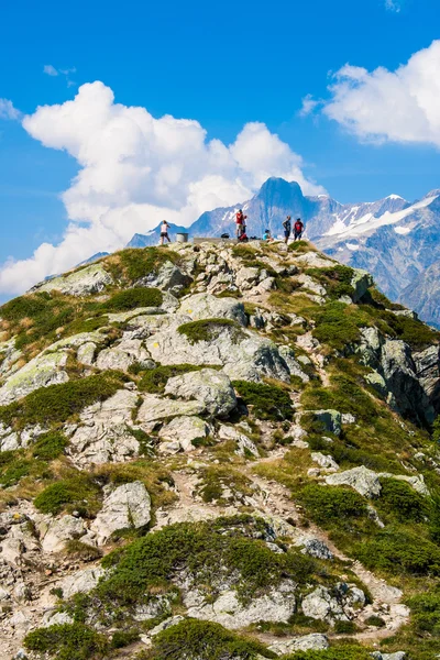 Mont Blanc avec randonnée pour petite personne — Photo