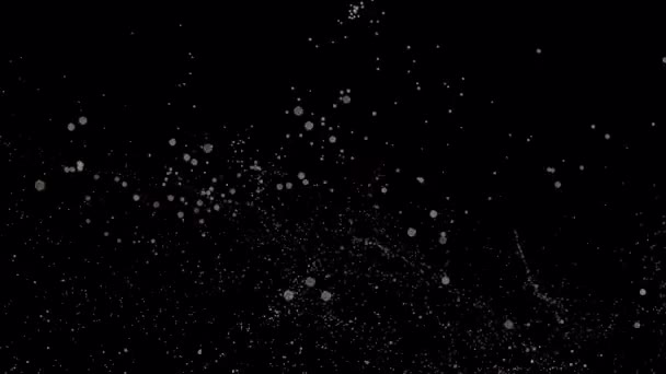 Scenă Particule Fundal Întunecat Sparkling Light Flow Light — Videoclip de stoc