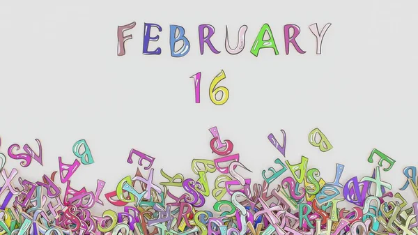 February 16 date calendar schedule birthday use