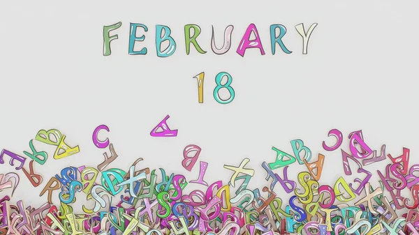 February 18 date calendar schedule birthday use