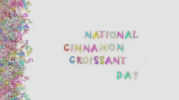 National Cinnamon Croissant Day — 스톡 사진