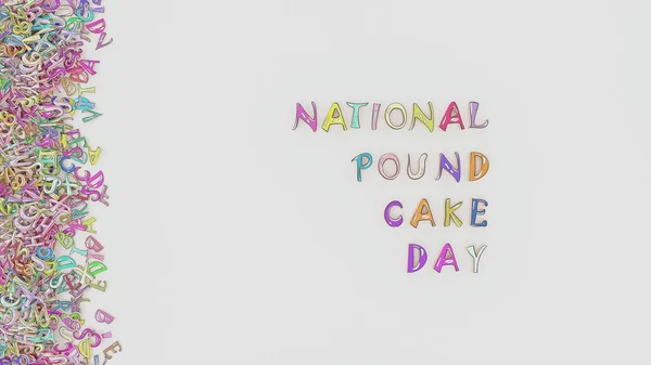 National Pound Cake Day — Stock Photo, Image
