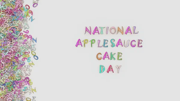 National Applesauce Cake Day — Stock Photo, Image