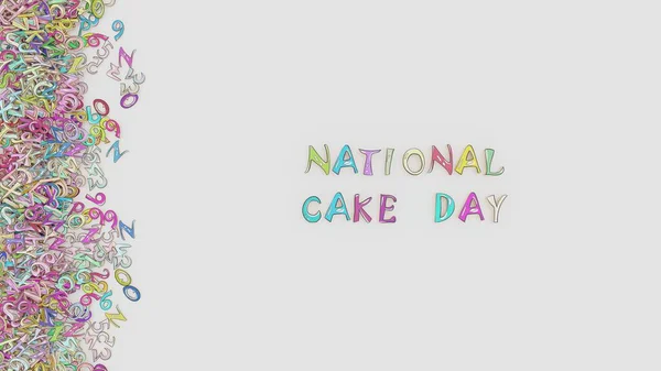 National Cake Day Poster — Stock Photo, Image