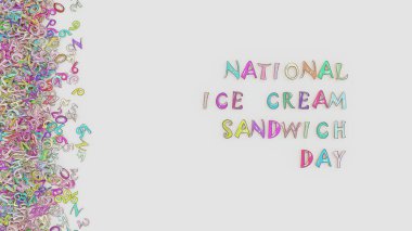 Ulusal dondurma sandviç günü.