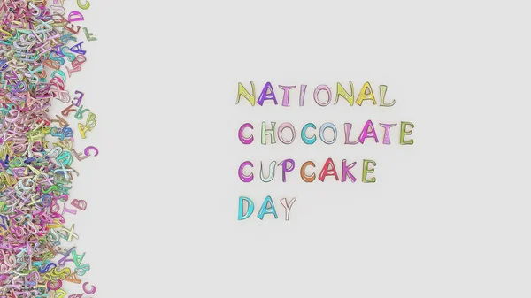 全国チョコレートカップケーキの日 — ストック写真