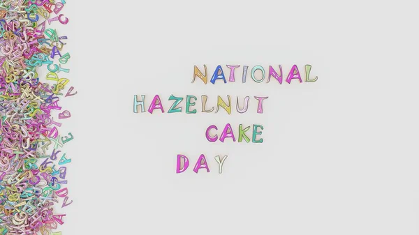 国民のヘーゼルナッツケーキの日 — ストック写真