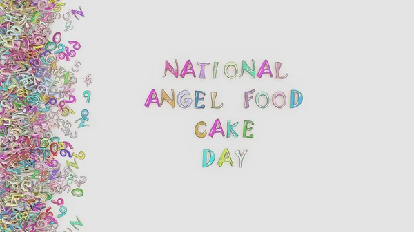 天使の食べ物ケーキの日 — ストック写真