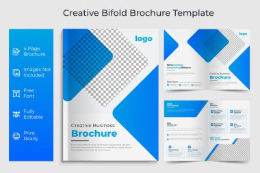 İki katlı iş broşürü, Kurumsal & İş Konsepti Tasarımı, Business bi broşür tasarımı minimal ve soyut tasarım, grafik elementlerle birlikte yaratıcı konsept çift katlı broşür,