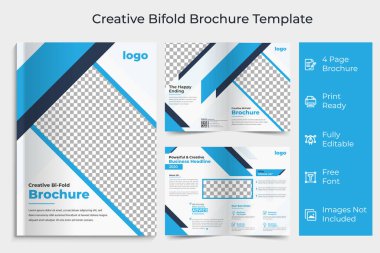 İki katlı iş broşürü, Kurumsal & İş Konsepti Tasarımı, Business bi broşür tasarımı minimal ve soyut tasarım, grafik elementlerle birlikte yaratıcı konsept çift katlı broşür,