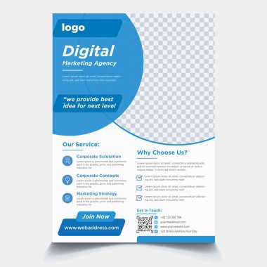 YENİ MODERN MÜZİK İŞ FİLMİ DESİGN TEMPLATE, New Look Corporate Flyer Design Şablonu.