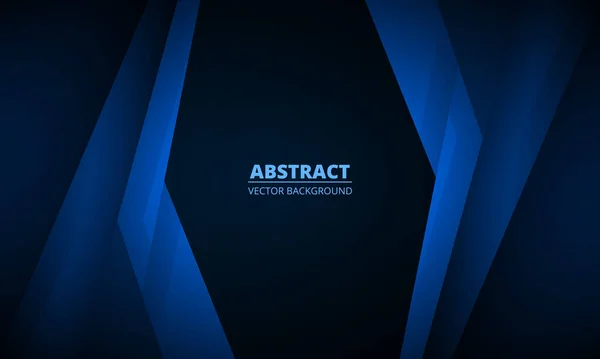 Абстрактный темно-синий геометрический фон с современной корпоративной концепцией. — стоковый вектор