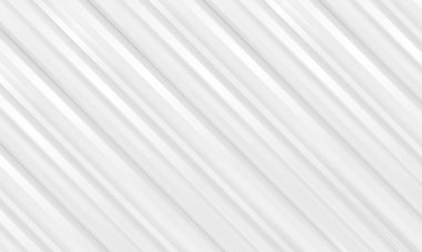 Yumuşak gri köşegen çizgileri olan soyut beyaz çizgili ışık arkaplanı.