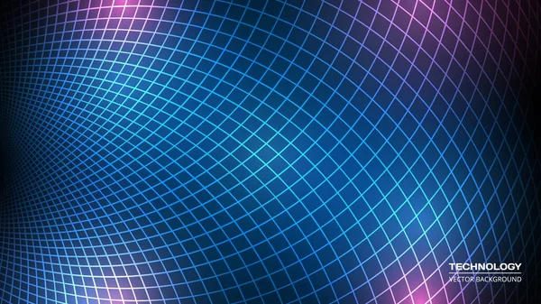 Artificial Intelligence Tech Background Dark Blue Purple Digital Concept Texture — Stock Vector