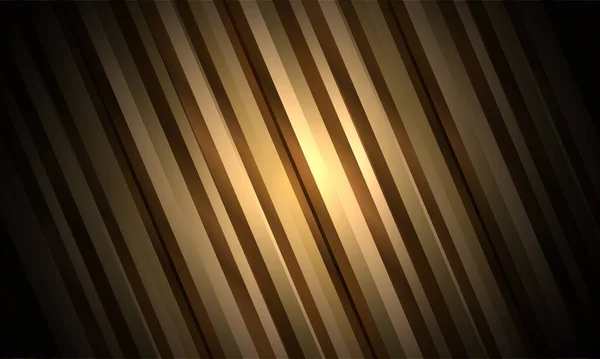 リボン付きの黄金の豪華な抽象的なストライプの背景 — ストックベクタ