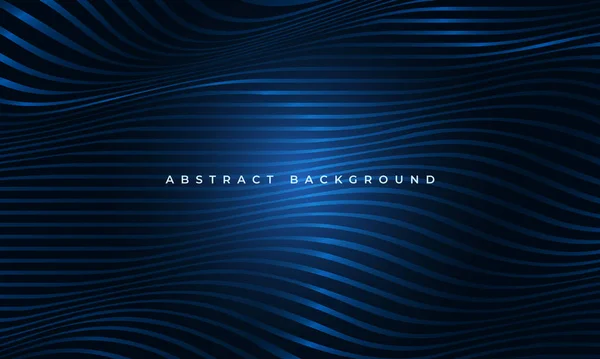 Abstraktní luxus zářící modrá vlněná horizontální tvary elegance pozadí — Stockový vektor