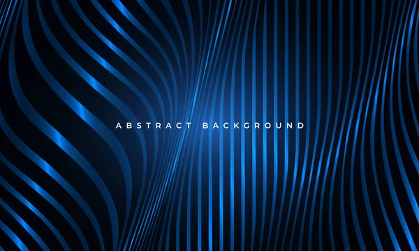 Abstrait luxe brillant bleu fluide ondulé formes géométriques élégance fond — Image vectorielle