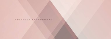 Kahverengi ve bej renkli modern soyut geometrik geniş afiş arkaplanı çapraz çizgiler ve şekillerle. Vektör illüstrasyonu