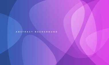 Mavi ve pembe vektör soyut arkaplan ve eğri dinamik şekiller. Poster, broşür, şirket, iş, afiş veya kapak için modern geometrik afiş tasarımı. Vektör illüstrasyonu