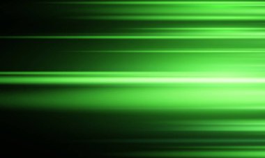 Siyah modern soyut arka plan, yeşil parlayan hareket ve yüksek hızlı ışık efektiyle. Vektör illüstrasyonu