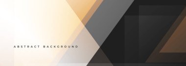 Bej ve kahverengi, geometrik şekilli, geniş ve soyut afiş. Koyu kahverengi ve sarı soyut arkaplan. Vektör illüstrasyonu