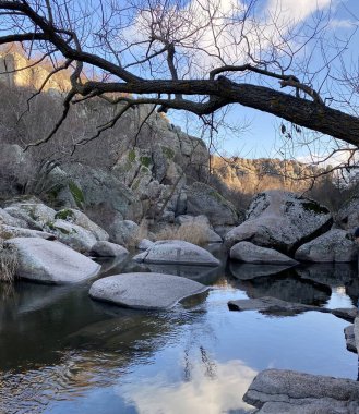 Ukrayna 'daki Aktovsky Kanyonu