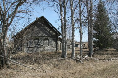 Rusya 'nın terk edilmiş köşelerinde yüzlerce yıllık ahşap evler. Rusya 'da ahşap yapım gelenekleri.