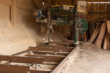 Doku. Ahşap atığı. Yığınla cips, ağaç kabuğu, parça ve talaş..