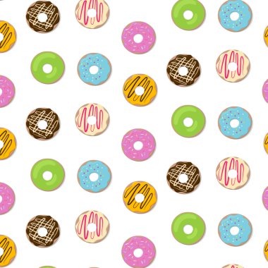 Parlak vektör çizim sır çörek