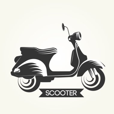 Klasik scooter Amblemler, simgeler ve rozetleri.