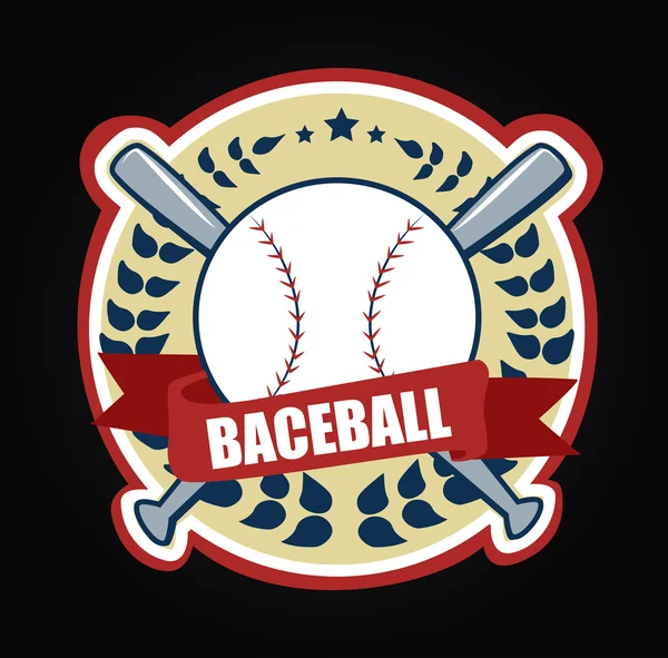 Baseballs sport wektor — Wektor stockowy