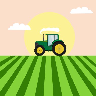 Traktör alan görüntü
