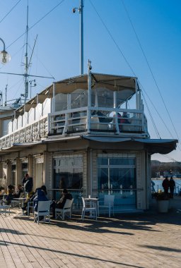 Sopot Polonya 'daki iskele restoranı.