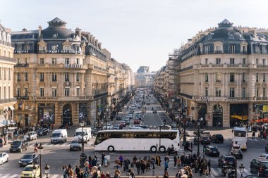 Garnier Operasından View Avenue de l 'Opra
