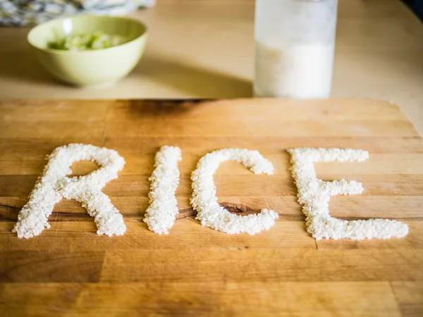 Parole di riso fatte di riso — Foto Stock
