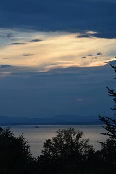 Solstråle Floden Quebec Kanada — Stockfoto