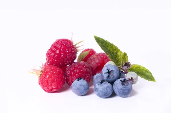 Berries and raspberry — Stock Photo, Image