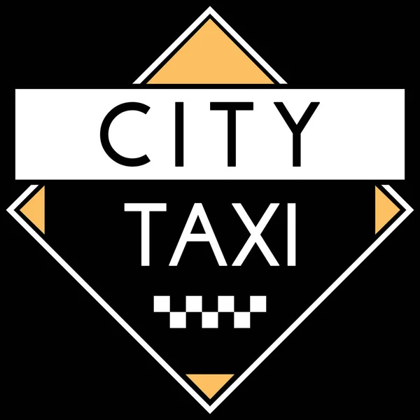 Entreprise Taxi Logo Conçu Dans Design Minimaliste Sobre Alliage Rétro — Image vectorielle